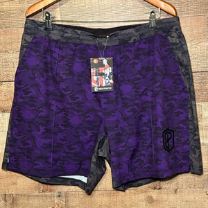 Born Primitive Training Shorts Purple Camo XXXL Athletic Active Training NWT